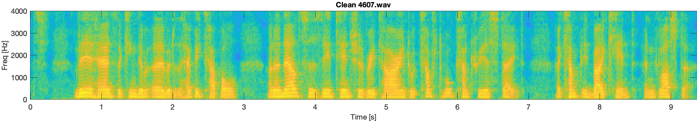 Clean spectrogram 4607.wav